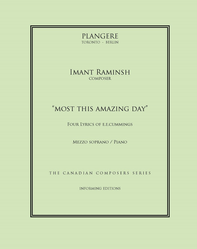 ‘Most this Amazing Day’ Four Lyrics by e.e. cummings ‘Most this Amazing Day’ Four Lyrics by e.e. cummings